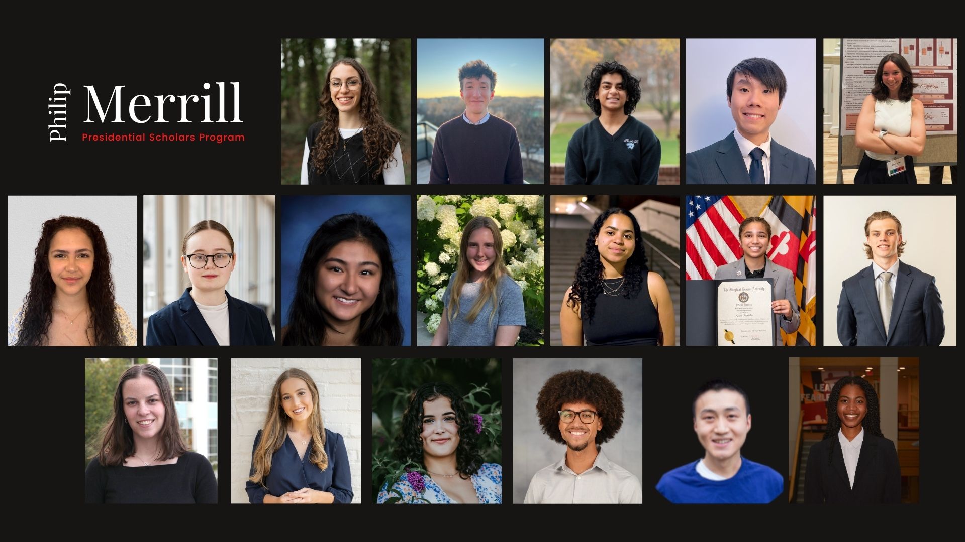 2025 Merrill Scholars collage